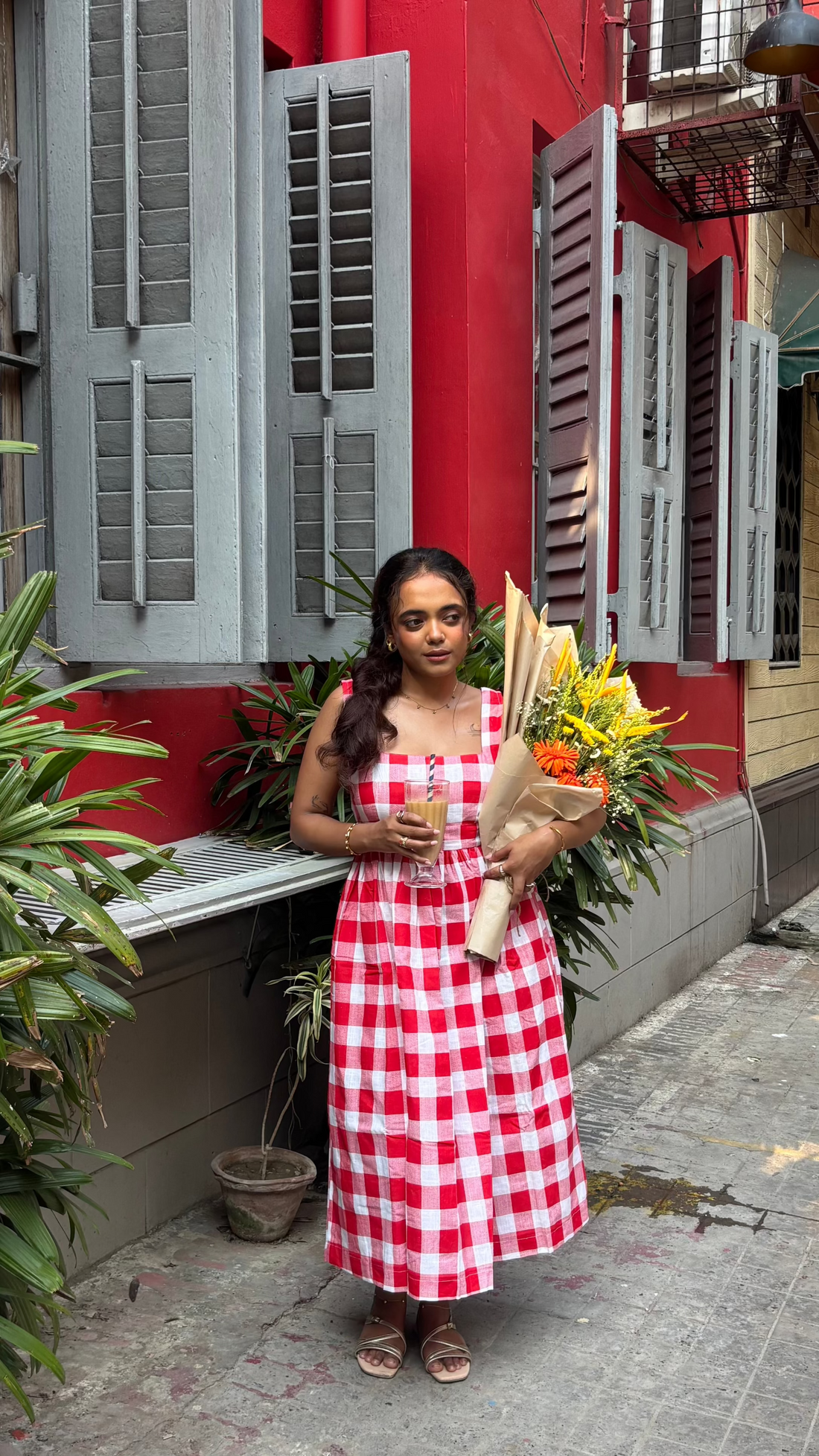 Checkmate Dress - Red