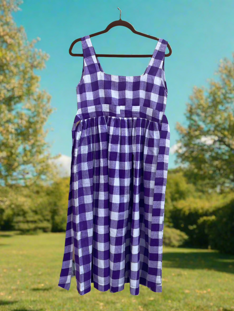 Checkmate Dress - Purple