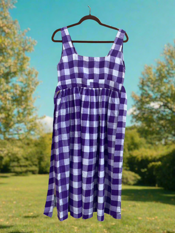 Checkmate Dress - Purple