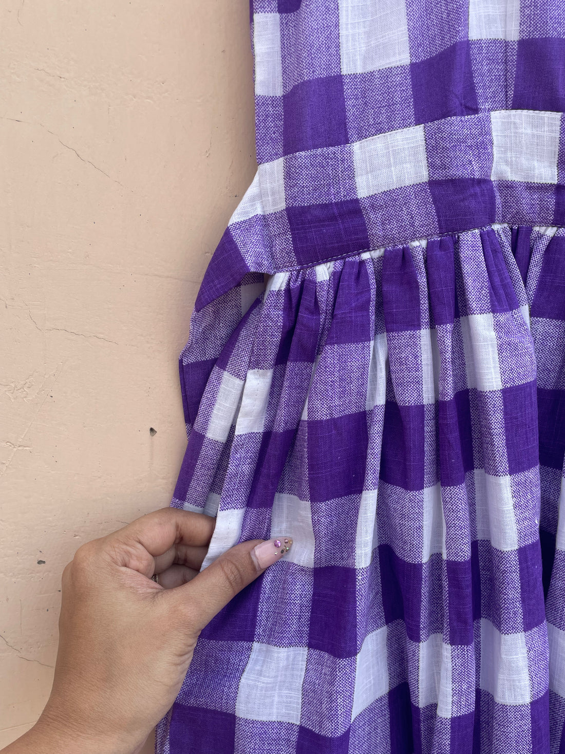 Checkmate Dress - Purple