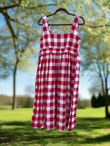 Checkmate Dress - Red